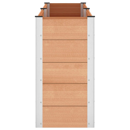 vidaXL Garden Raised Bed Brown 250 x 50 x 91 cm