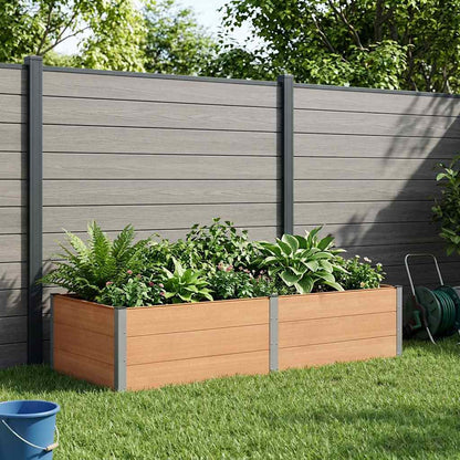 vidaXL Garden Raised Bed Brown 250 x 100 x 54 cm