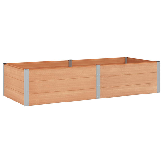 vidaXL Garden Raised Bed Brown 250 x 100 x 54 cm