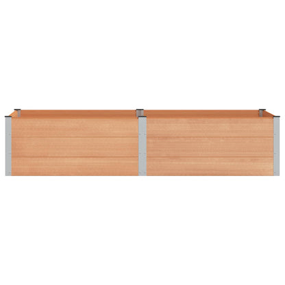 vidaXL Garden Raised Bed Brown 250 x 100 x 54 cm