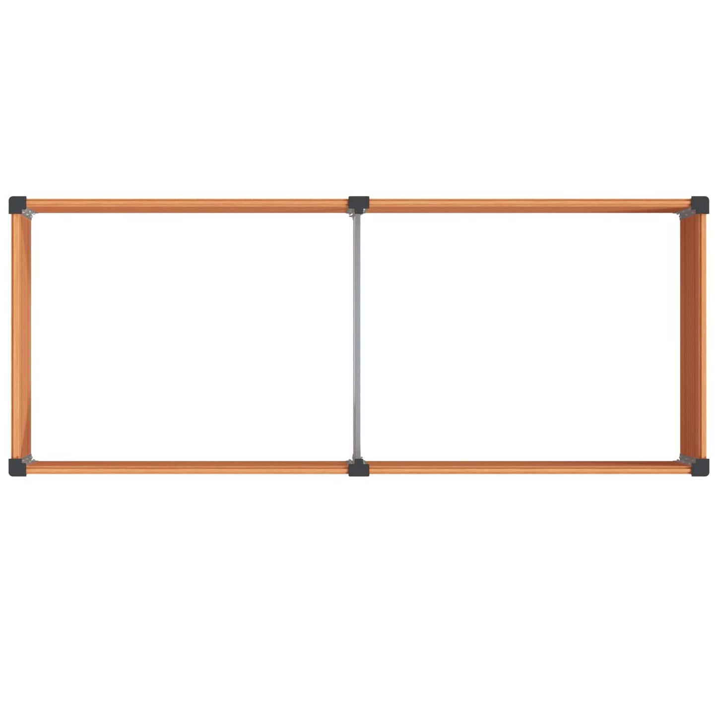 vidaXL Garden Raised Bed Brown 250 x 100 x 54 cm