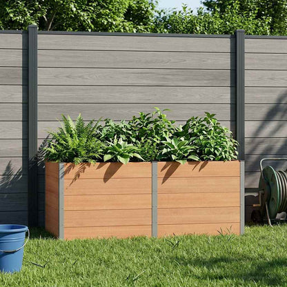 vidaXL Garden Raised Bed Brown 250 x 100 x 91 cm