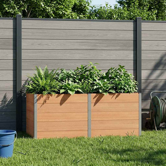 vidaXL Garden Raised Bed Brown 250 x 100 x 91 cm