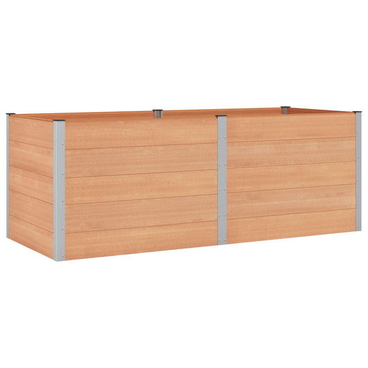 vidaXL Garden Raised Bed Brown 250 x 100 x 91 cm
