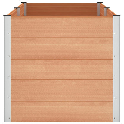 vidaXL Garden Raised Bed Brown 250 x 100 x 91 cm