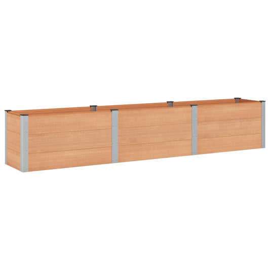 vidaXL Garden Raised Bed Brown 300 x 50 x 54 cm