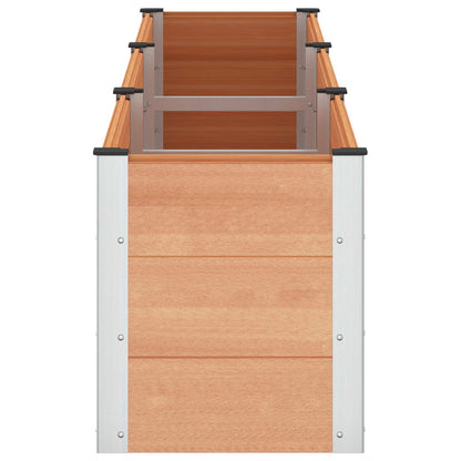 vidaXL Garden Raised Bed Brown 300 x 50 x 54 cm