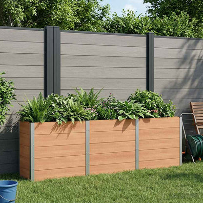 vidaXL Garden Raised Bed Brown 300 x 50 x 91 cm