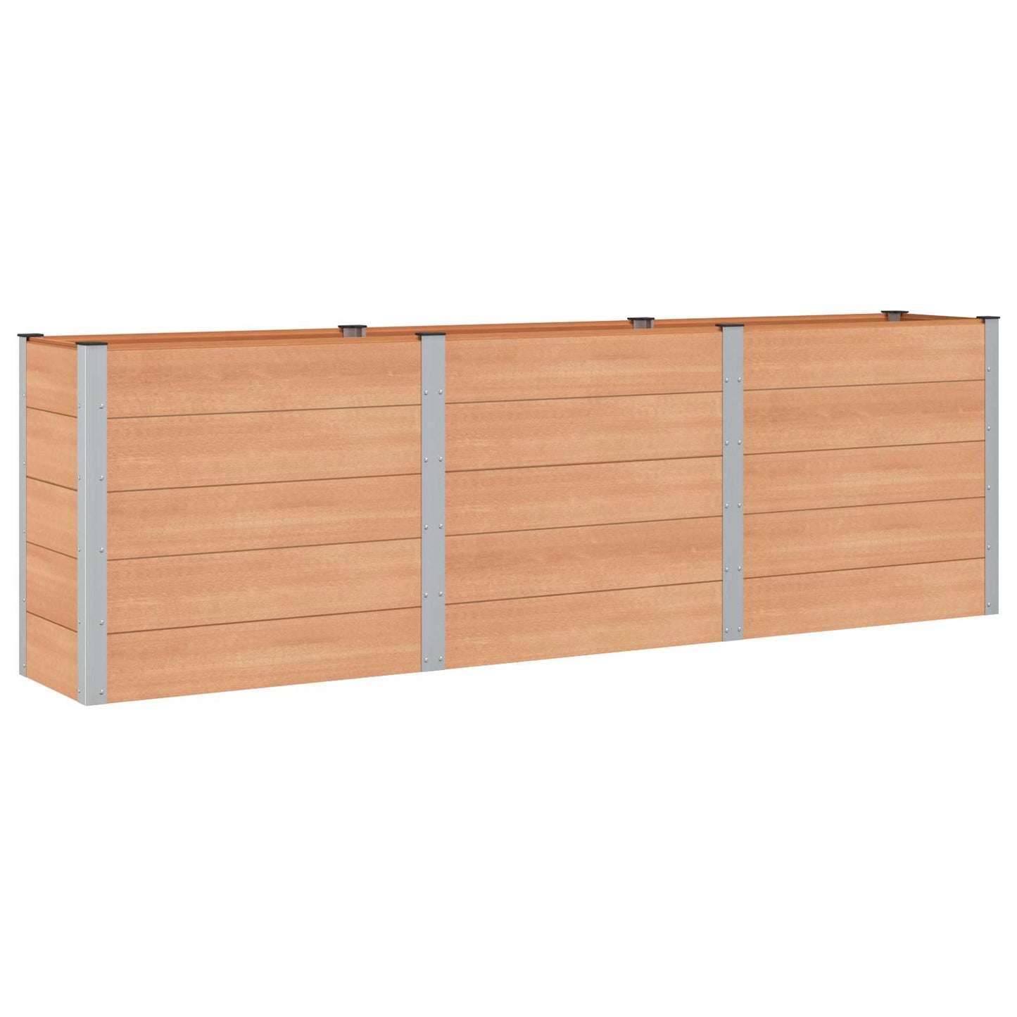 vidaXL Garden Raised Bed Brown 300 x 50 x 91 cm
