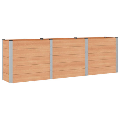 vidaXL Garden Raised Bed Brown 300 x 50 x 91 cm