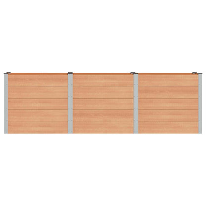 vidaXL Garden Raised Bed Brown 300 x 50 x 91 cm