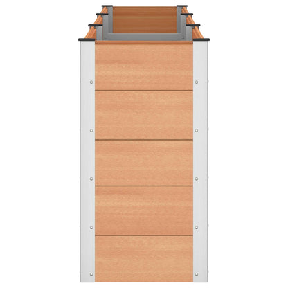 vidaXL Garden Raised Bed Brown 300 x 50 x 91 cm