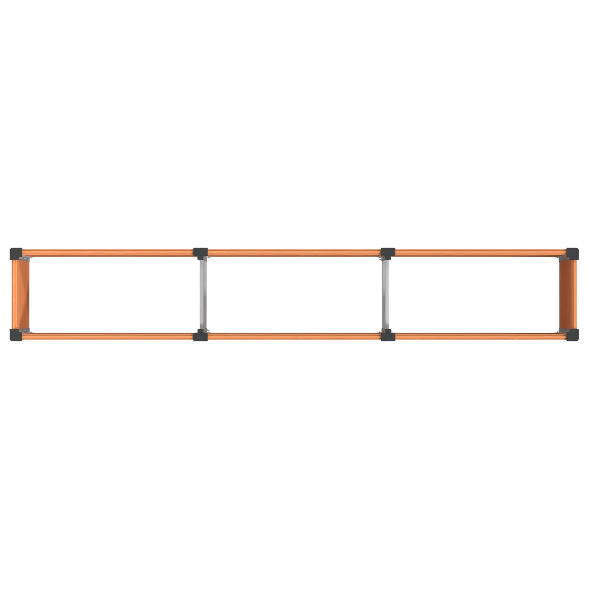 vidaXL Garden Raised Bed Brown 300 x 50 x 91 cm WPC and Aluminium