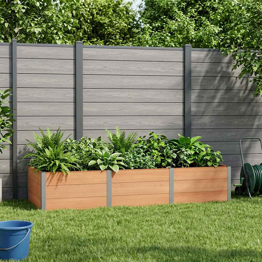 vidaXL Garden Raised Bed Brown 300 x 100 x 54 cm
