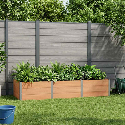 vidaXL Garden Raised Bed Brown 300 x 100 x 54 cm