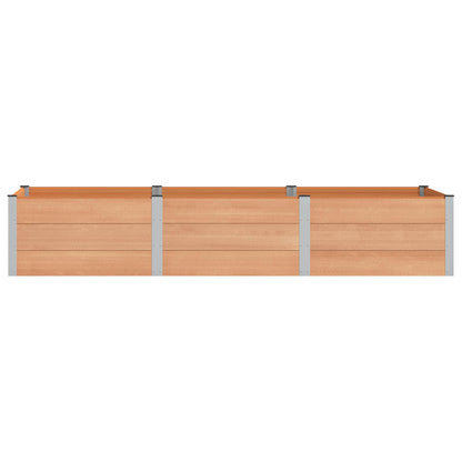vidaXL Garden Raised Bed Brown 300 x 100 x 54 cm