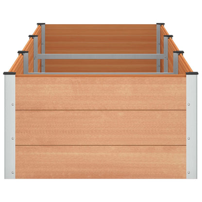 vidaXL Garden Raised Bed Brown 300 x 100 x 54 cm