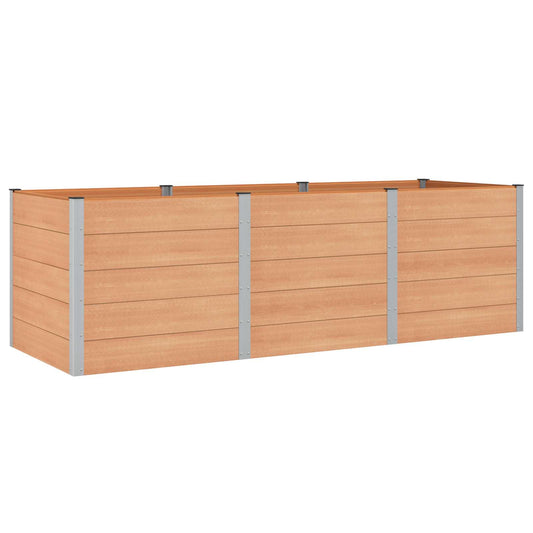 vidaXL Garden Raised Bed Brown 300 x 100 x 91 cm