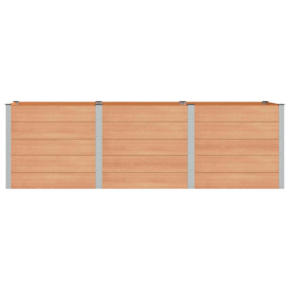 vidaXL Garden Raised Bed Brown 300 x 100 x 91 cm