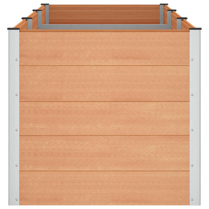 vidaXL Garden Raised Bed Brown 300 x 100 x 91 cm