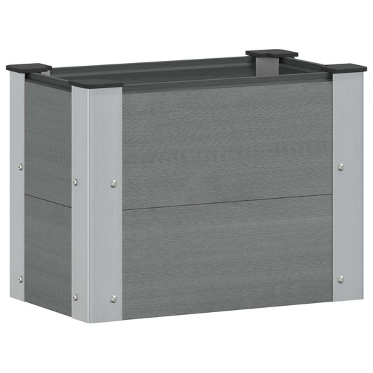 vidaXL Garden Raised Bed Grey 50 x 30 x 36 cm
