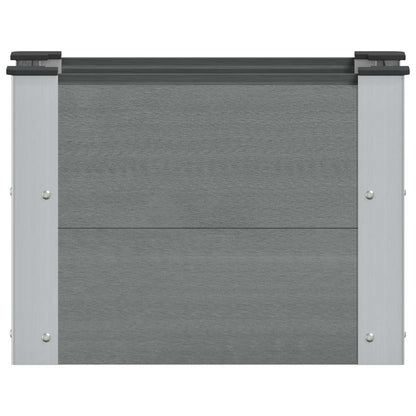 vidaXL Garden Raised Bed Grey 50 x 30 x 36 cm