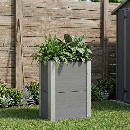vidaXL Garden Raised Bed Grey 50 x 30 x 72 cm