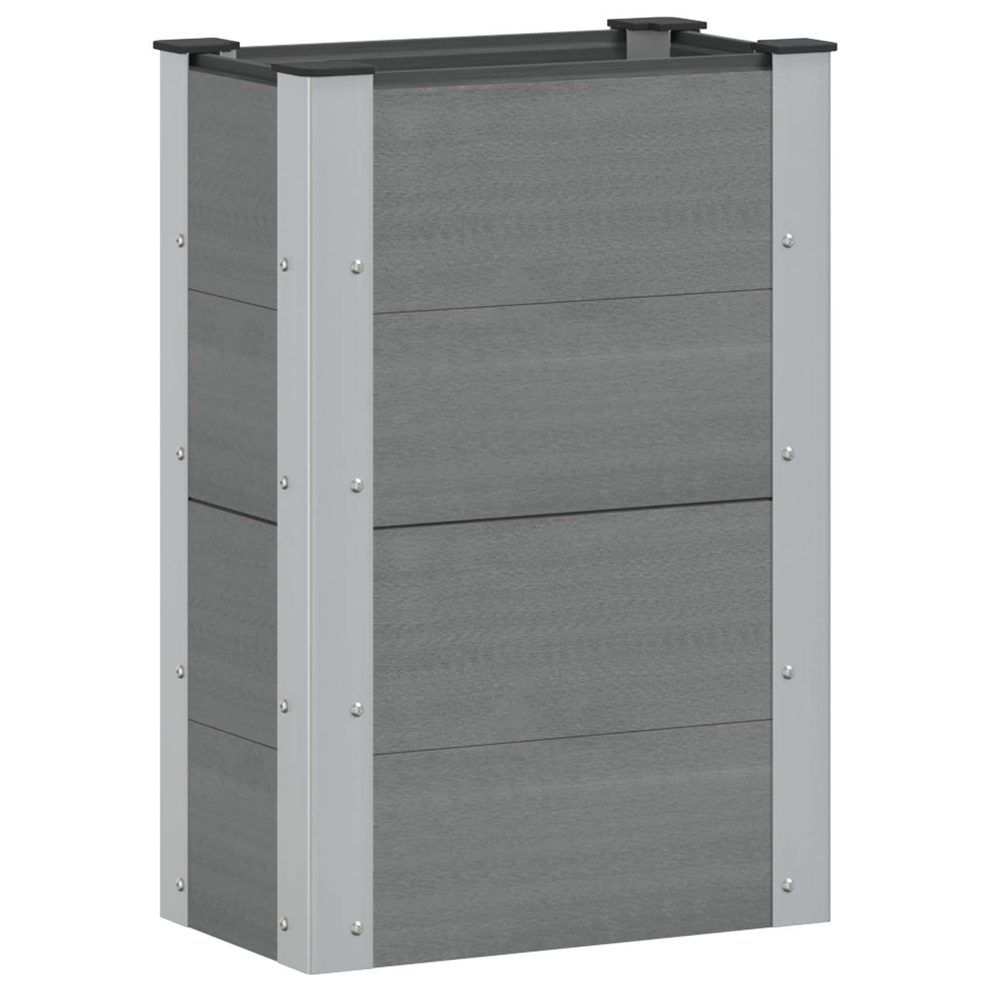 vidaXL Garden Raised Bed Grey 50 x 30 x 72 cm