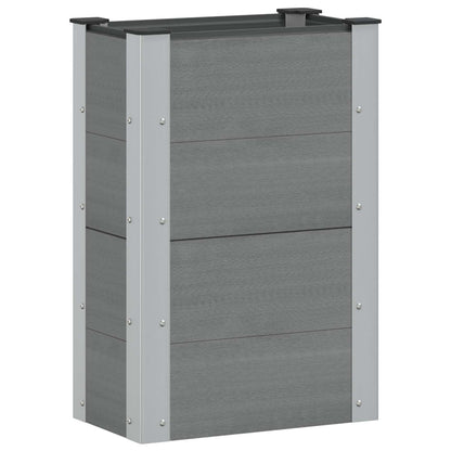 vidaXL Garden Raised Bed Grey 50 x 30 x 72 cm