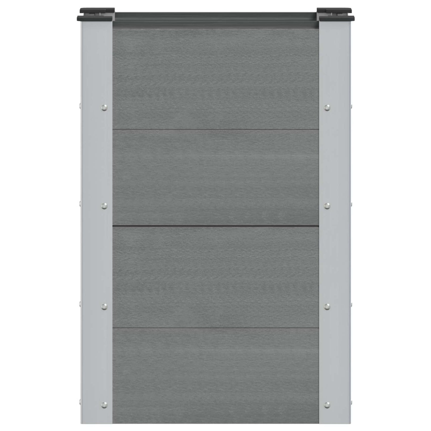 vidaXL Garden Raised Bed Grey 50 x 30 x 72 cm