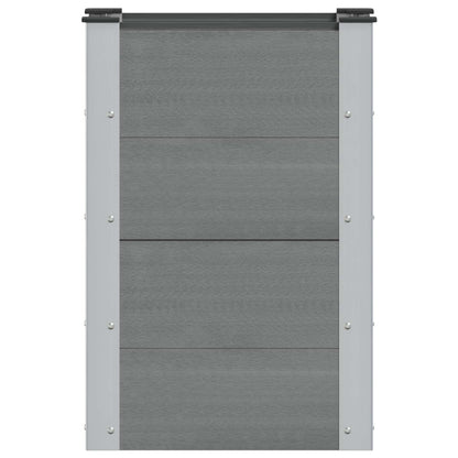 vidaXL Garden Raised Bed Grey 50 x 30 x 72 cm
