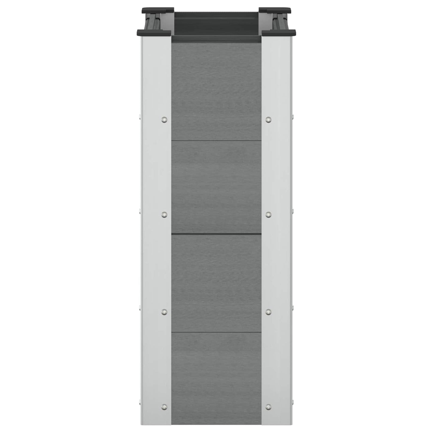 vidaXL Garden Raised Bed Grey 50 x 30 x 72 cm