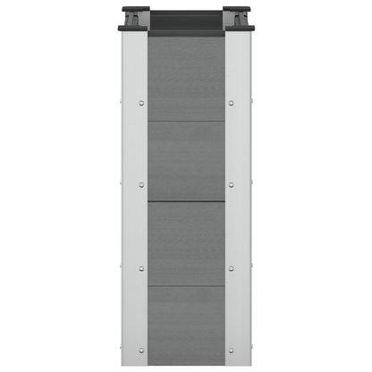 vidaXL Garden Raised Bed Grey 50 x 30 x 72 cm