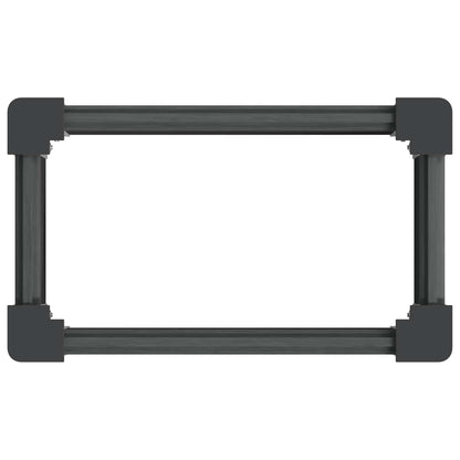 vidaXL Garden Raised Bed Grey 50 x 30 x 72 cm