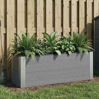 vidaXL Garden Raised Bed Grey 100 x 30 36 cm