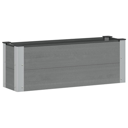vidaXL Garden Raised Bed Grey 100 x 30 36 cm