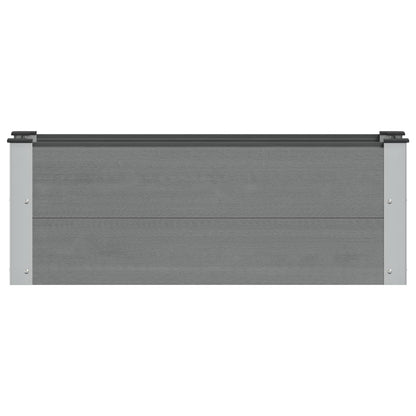 vidaXL Garden Raised Bed Grey 100 x 30 36 cm