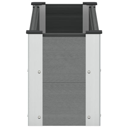 vidaXL Garden Raised Bed Grey 100 x 30 36 cm