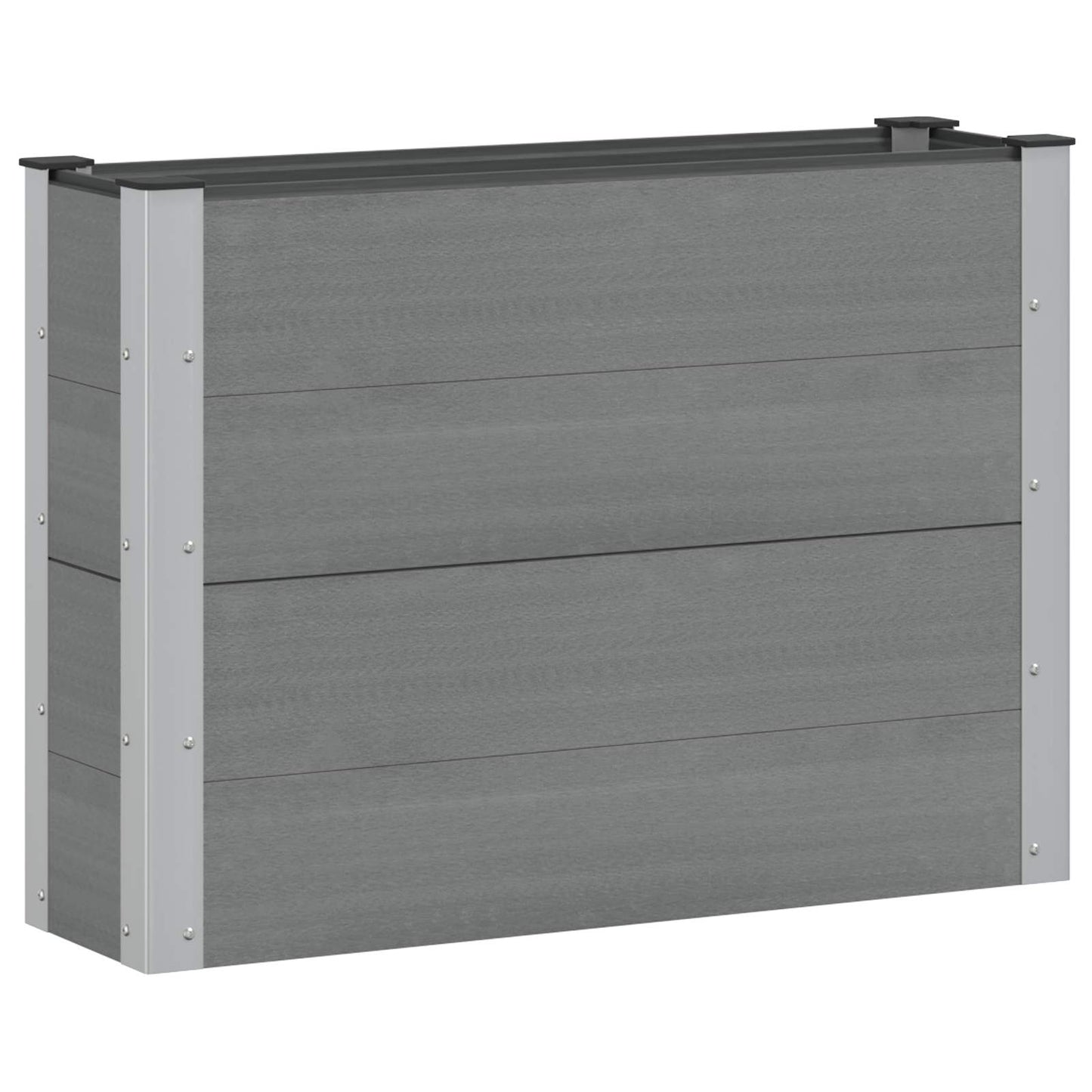 vidaXL Garden Raised Bed Grey 100 x 30 x 72 cm