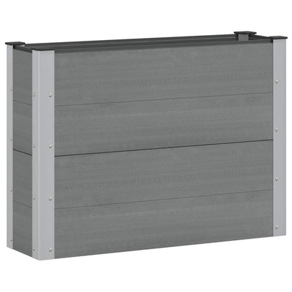 vidaXL Garden Raised Bed Grey 100 x 30 x 72 cm
