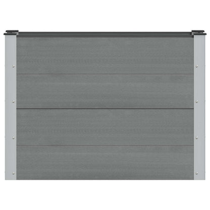 vidaXL Garden Raised Bed Grey 100 x 30 x 72 cm