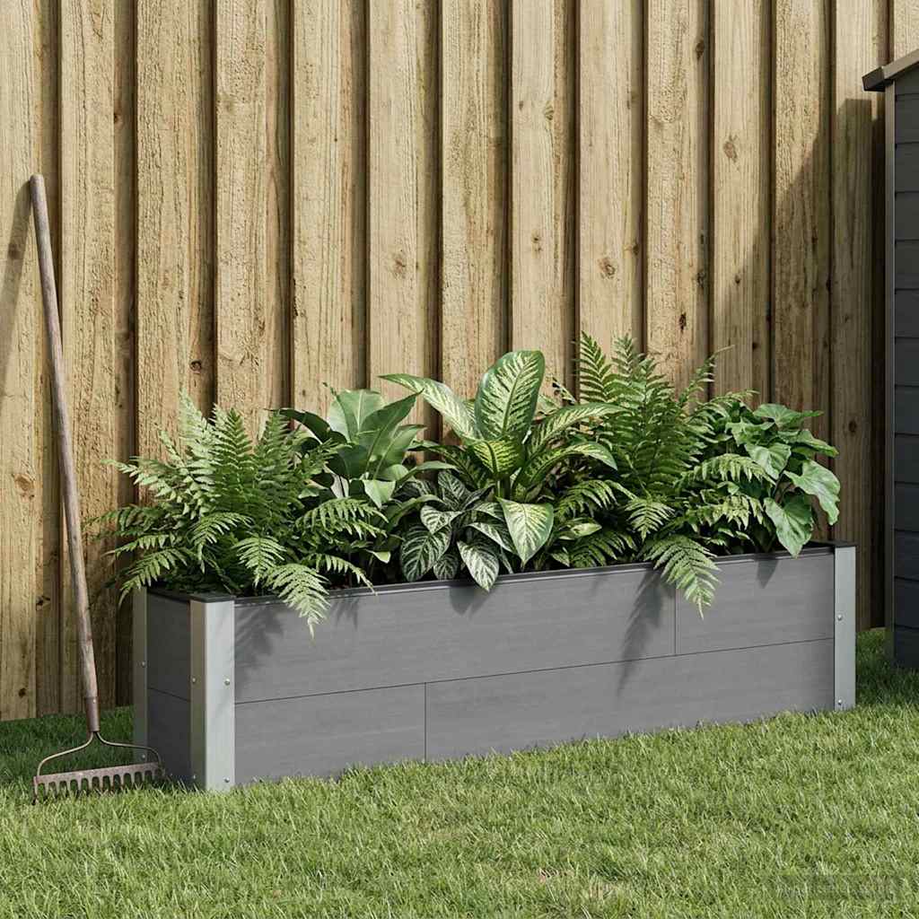 vidaXL Garden Raised Bed Grey 150 x 30 x 36 cm