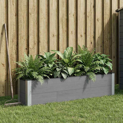 vidaXL Garden Raised Bed Grey 150 x 30 x 36 cm