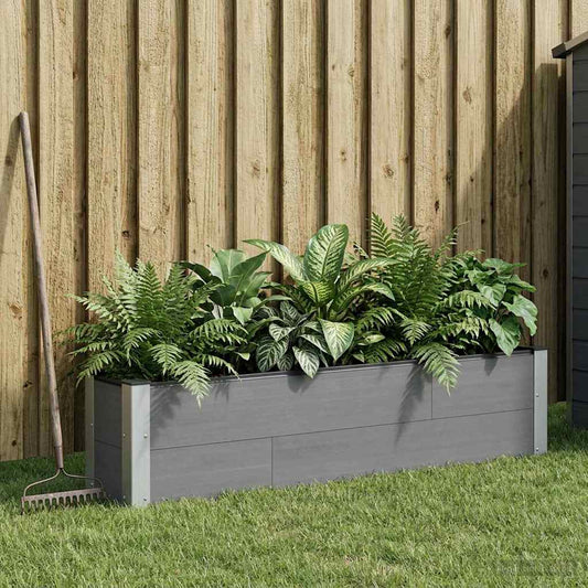 vidaXL Garden Raised Bed Grey 150 x 30 x 36 cm
