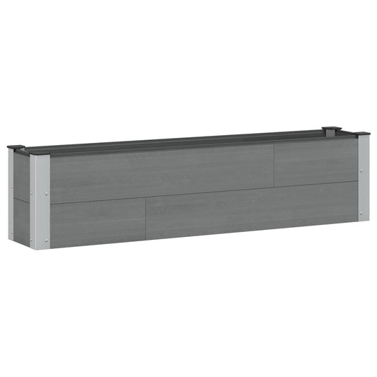 vidaXL Garden Raised Bed Grey 150 x 30 x 36 cm