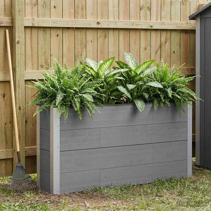 vidaXL Garden Raised Bed Grey 150 x 30 x 72 cm