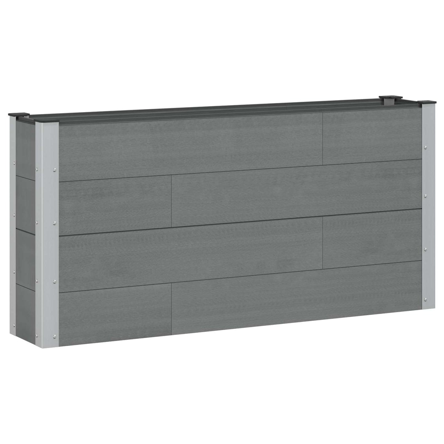 vidaXL Garden Raised Bed Grey 150 x 30 x 72 cm