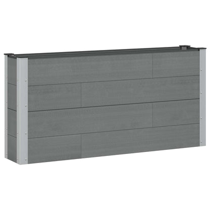 vidaXL Garden Raised Bed Grey 150 x 30 x 72 cm