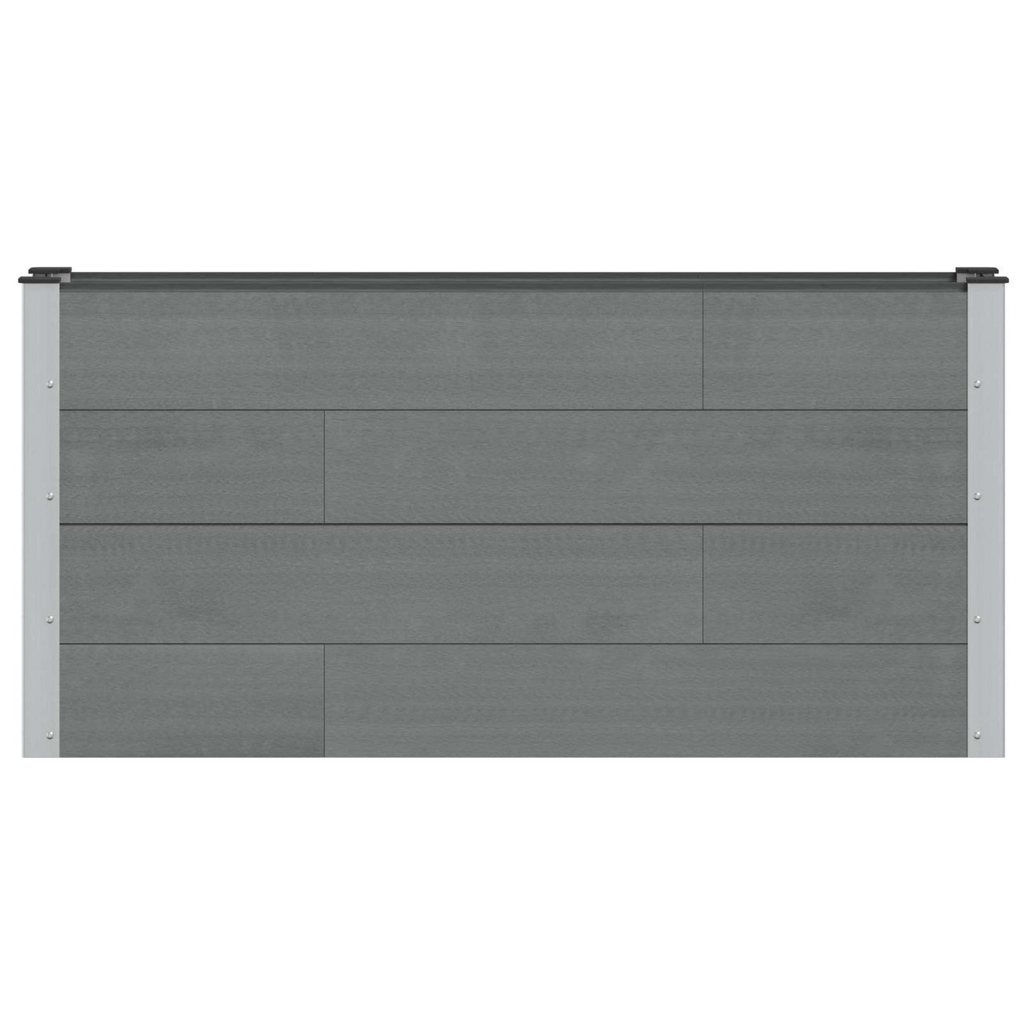 vidaXL Garden Raised Bed Grey 150 x 30 x 72 cm