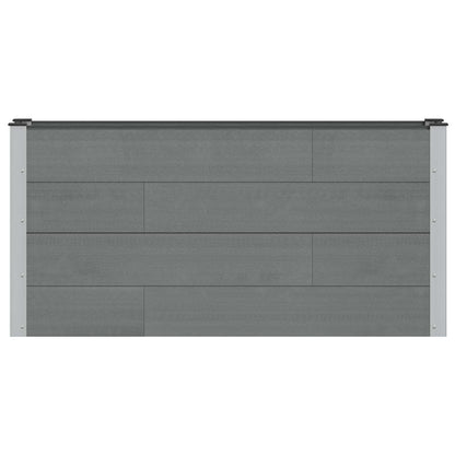 vidaXL Garden Raised Bed Grey 150 x 30 x 72 cm